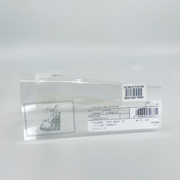 PRADA Size 39 US 9 Calzature Donna Suede Woven Espadrille Wedge Sandals Box/Dust - Picture 13 of 15